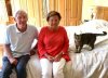 Roy, Marian & Pussycat, having just arrived at their home nr St. Ives in Cornwall, UK, having travelled from La Manga in Murcia, Spain.
